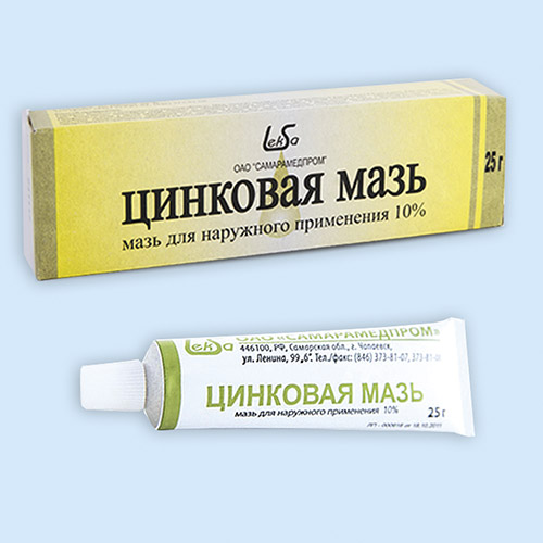 Мазь цинковая 10% 25г туба (Р)
