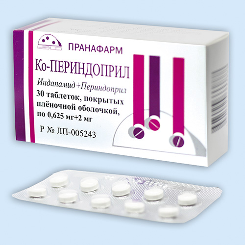 Ко-Периндоприл таб. 1.25мг+4мг N90 (Р)