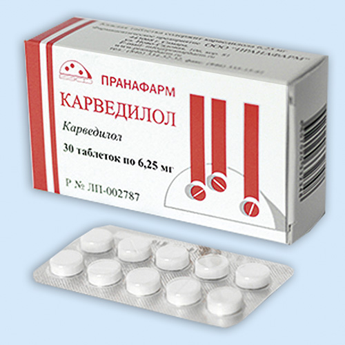 Карведилол таб. 6.25мг N30 (Р)#