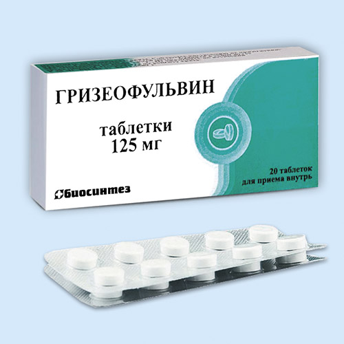 Гризеофульвин таб. 125мг N20 (Р)