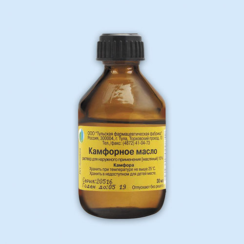 Масло камфорное 10% 30мл (Р)