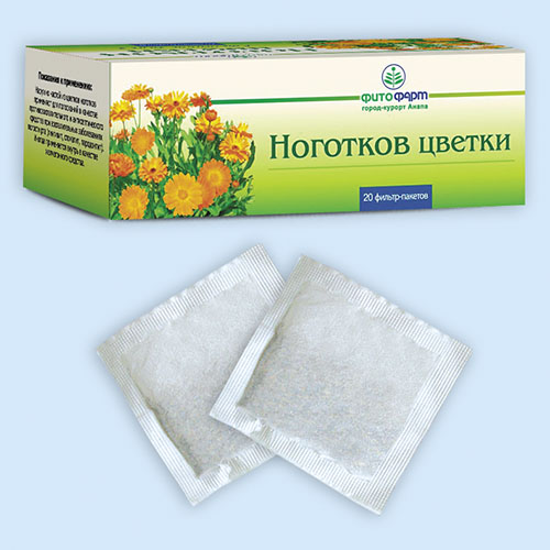 ЛРС цветки ноготков (календ.) 1.5г ф/п N20 (Р) ФФ