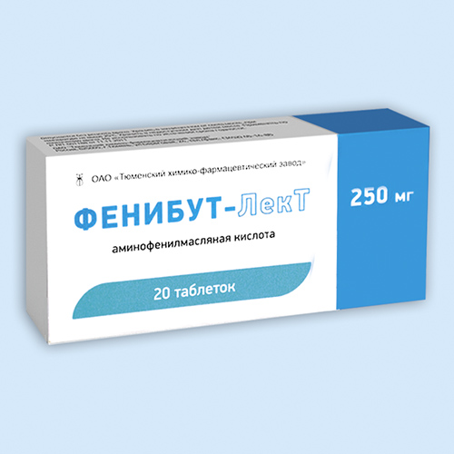 Фенибут-ЛекТ таб. 250мг N20 (Р)