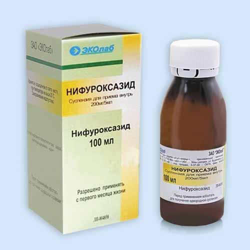 Нифуроксазид-ЭКОлаб сусп. 200мг/5мл 100мл (Р)