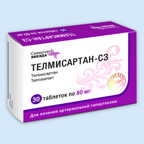 Телмисартан-СЗ таб. 80мг N28 (Р) (Микардис)