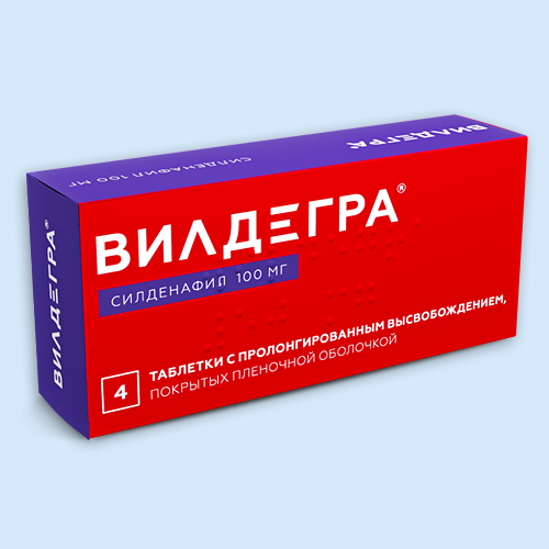 Вилдегра таб.п/о 100мг N30 (Р) (Виагра)