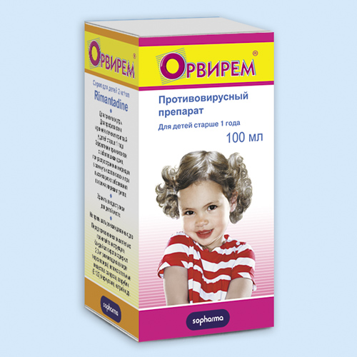 Орвирем сироп д/детей 0.2% 100мл (Р) (Римантадин)