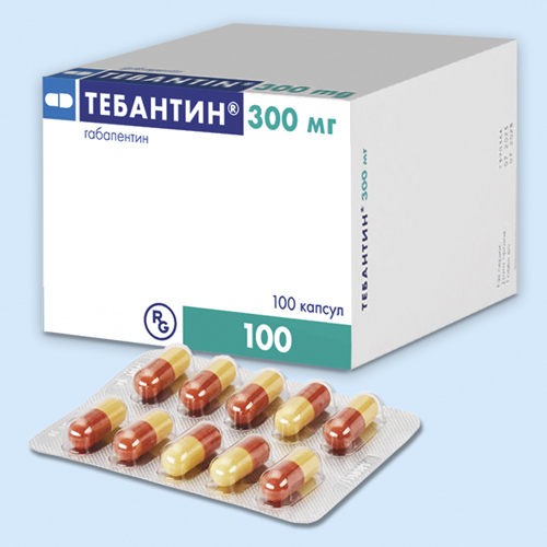 Тебантин капс. 300мг N 50 (Р)