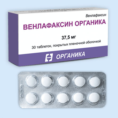 Венлафаксин Органика таб. 37.5мг N30 (Р)