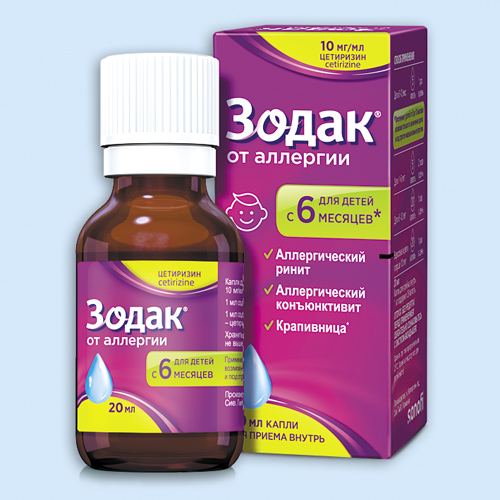 Зодак капли 10мг/мл 20мл (Р)#