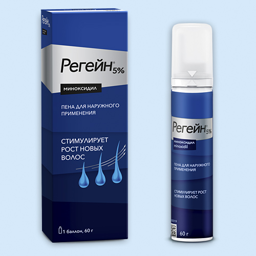 Регейн пена д/нар.прим. 5% 60г (Р)