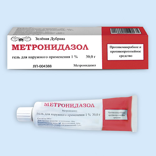 Метронидазол гель д/наруж.прим. 1% 30г (Р)