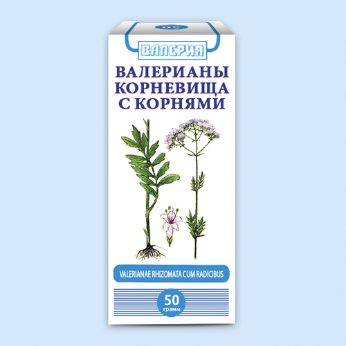 Валерианы корневища с корнями корневища с корнями измельченные 50 г: пачки