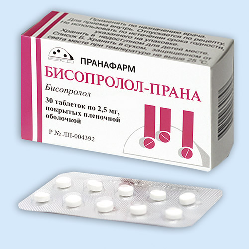 Бисопролол-Прана таб. 2.5мг N30 (Р)#