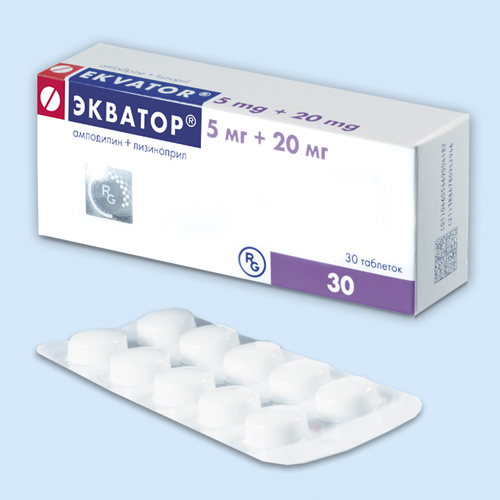 Экватор таб. 10мг+20мг N 30 (Р)