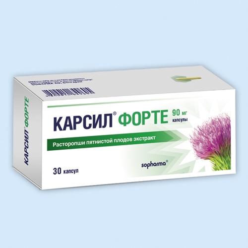 Карсил форте капс. 90мг N30 (Р)