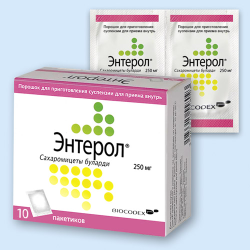Энтерол пор.д/сусп. 250мг пак. N20 (Р)