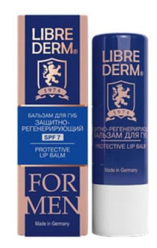 Librederm ForMen Бальзам для губ защитный регенерирующий SPF7 4 г