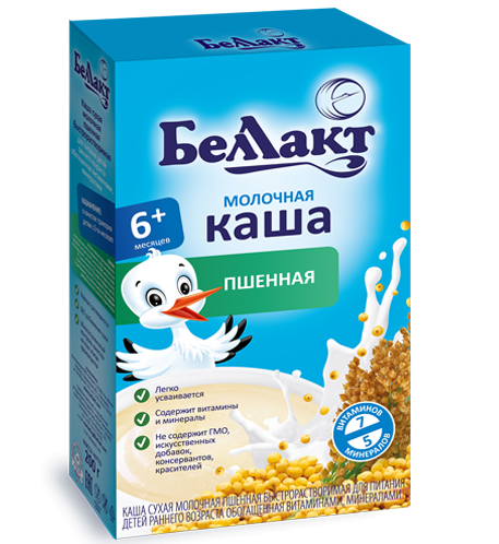 Беллакт Каша молочная пшенная 200 г (6+)