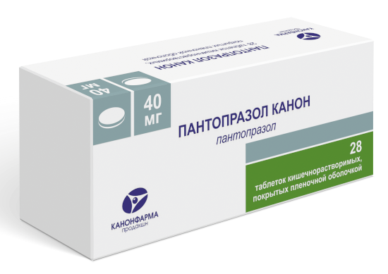 Пантопразол Канон 40мг N28 (Р)