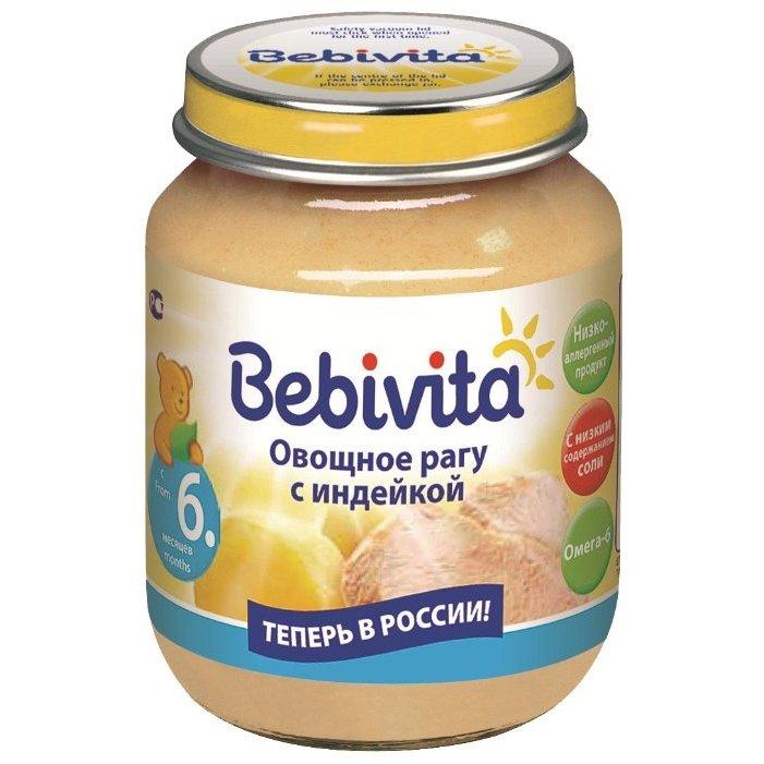 BEBIVITA Пюре Овощное рагу с индейкой