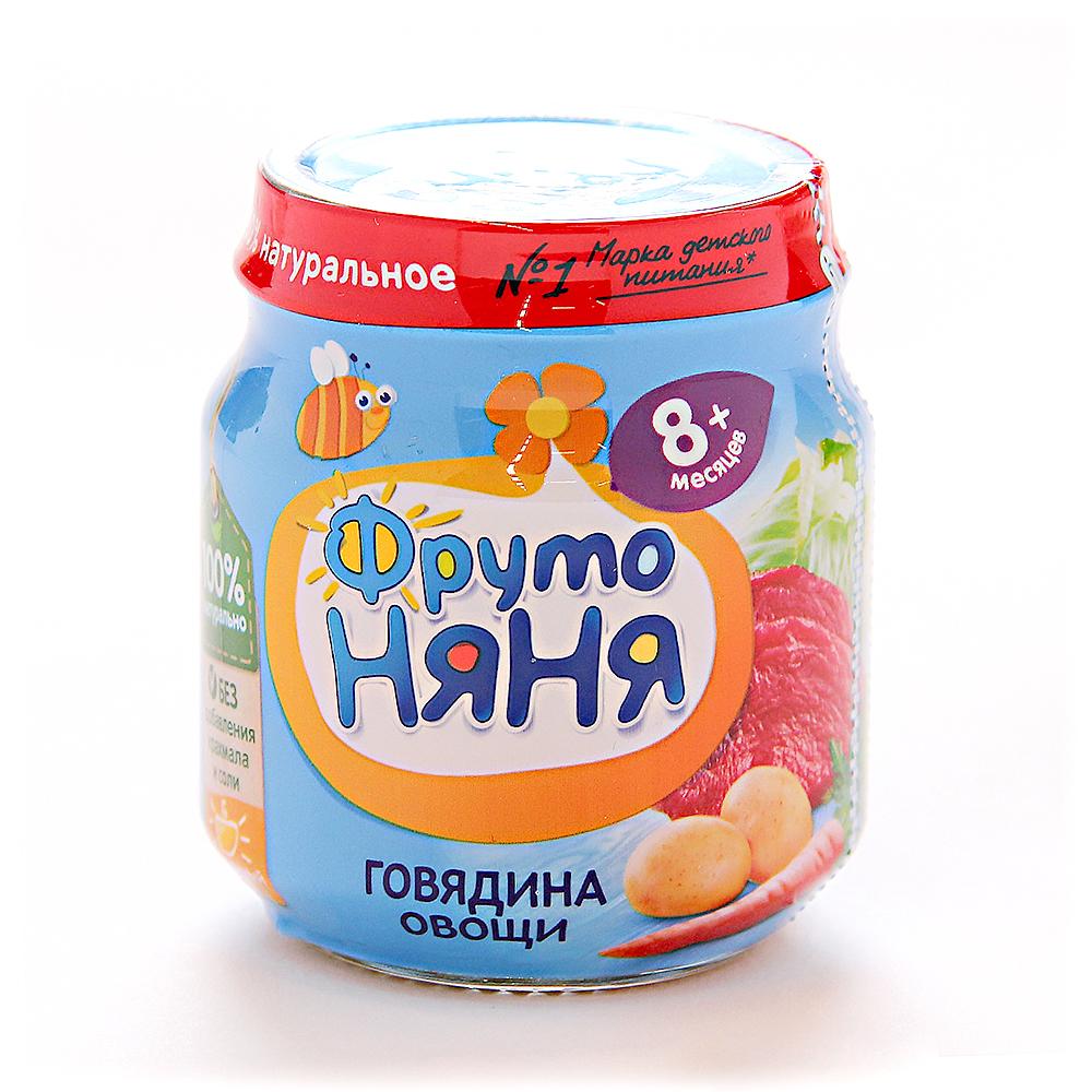 Фруто Няня Пюре Говядина овощи
