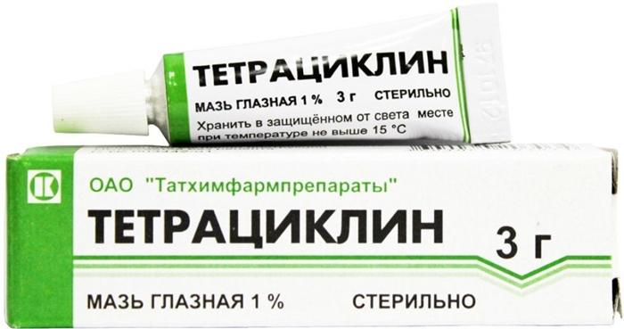 Мазь тетрациклиновая гл. 1% 3г (Р)#