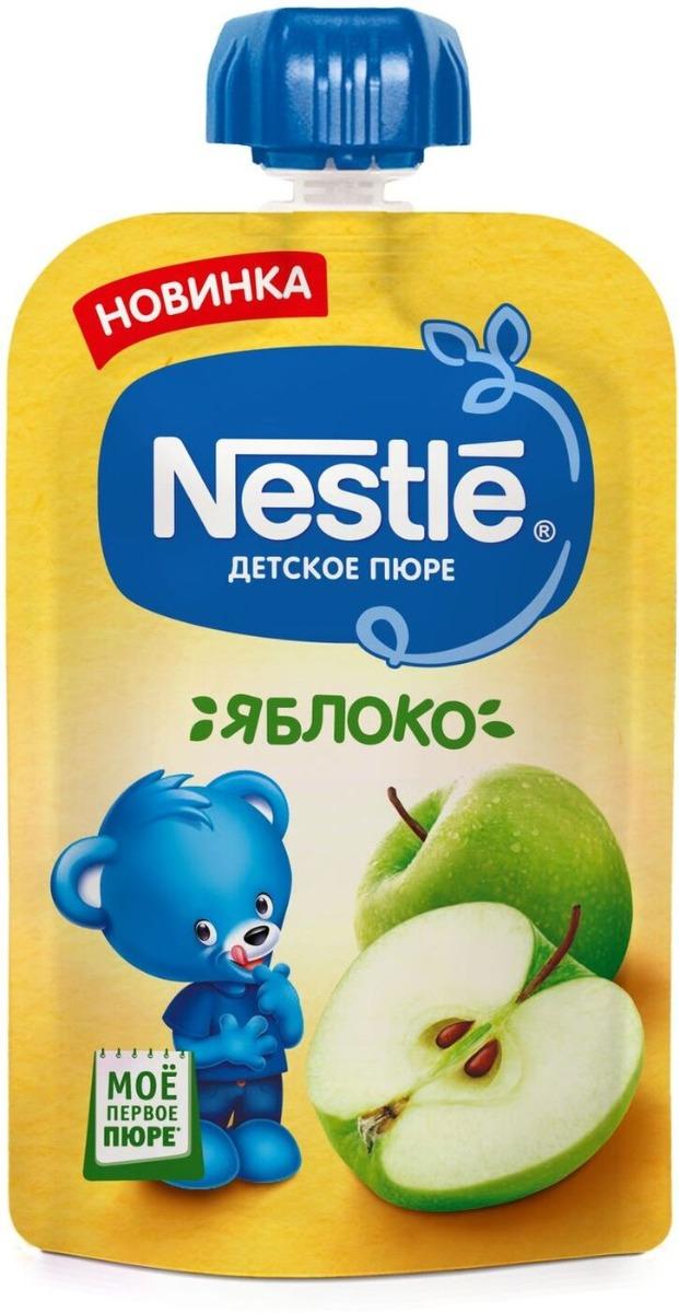 NESTLE Пюре яблоко 90 г (4+) (пауч)