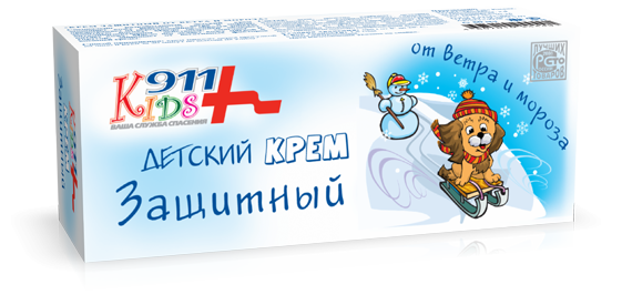 911 Kids Крем защит.о/ветра и мороза 50мл (Р)