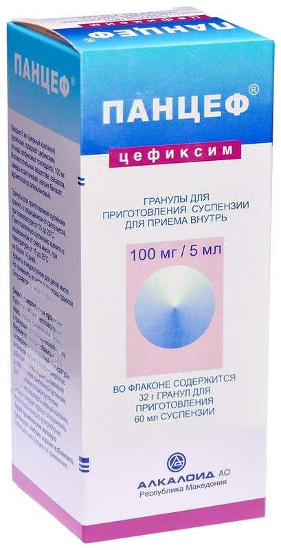 Панцеф гран.д/сусп. 100мг/5мл 32г/60мл (Р) (Цефиксим)