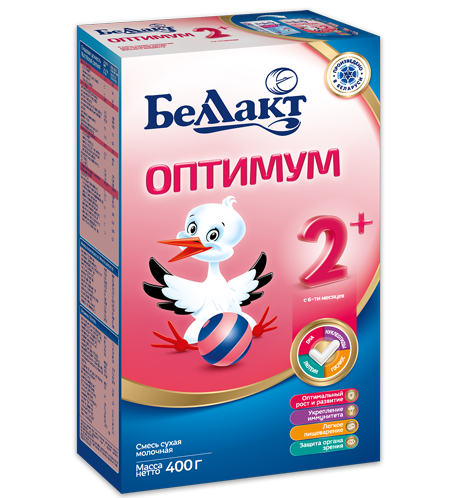 Беллакт Оптимум 2 Смесь сухая молочная 400 г (6-12)