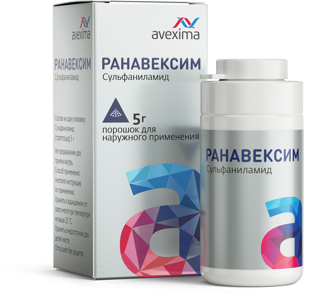 Ранавексим пор. д/наруж.прим. 5г (банка) (Р)
