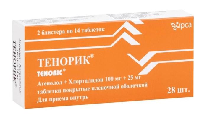 Тенорик таб.100мг+25мг N 28 (Р)