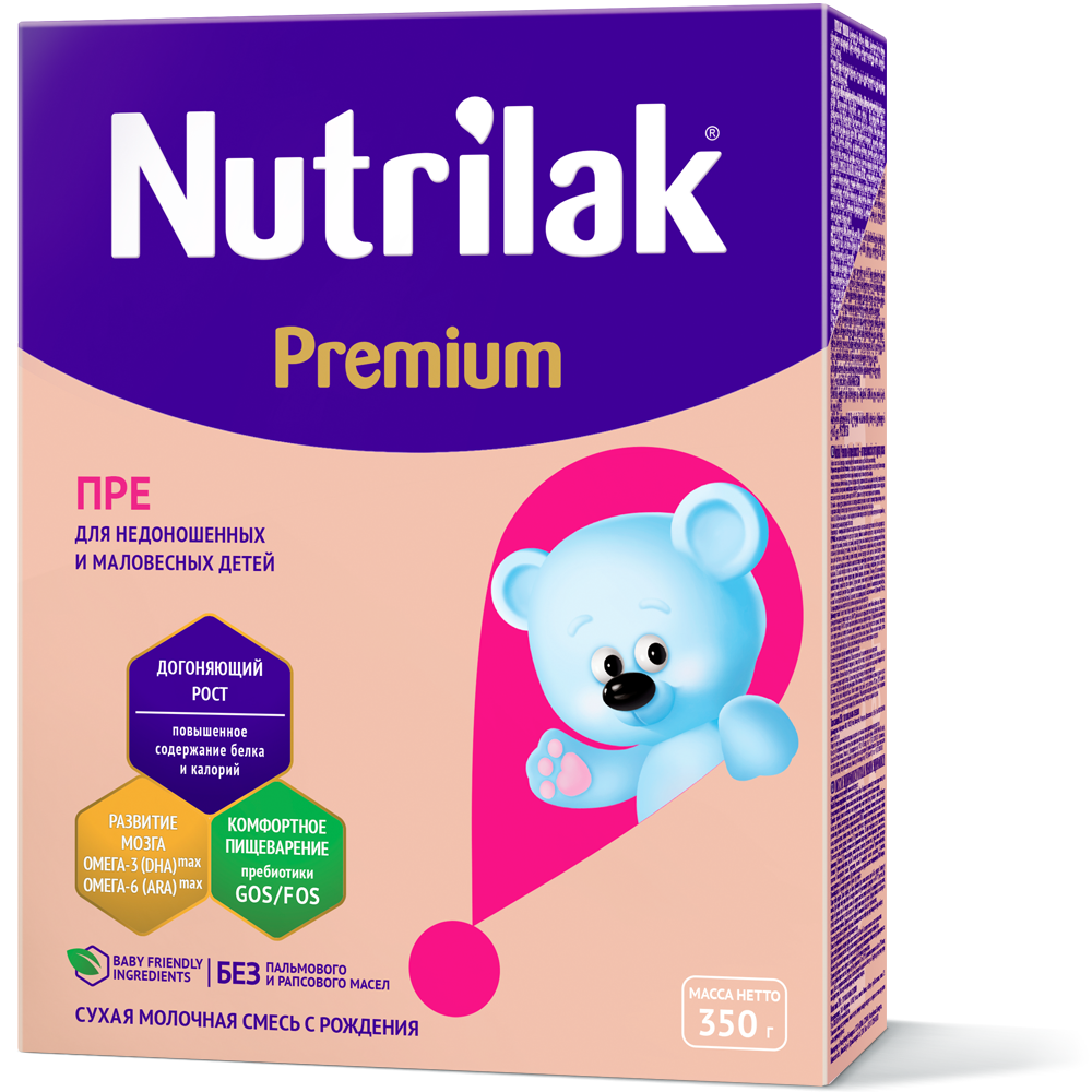 Nutrilak Premium Пре Сухая адаптированная смесь 350г (для недоношенных и маловесных детей)