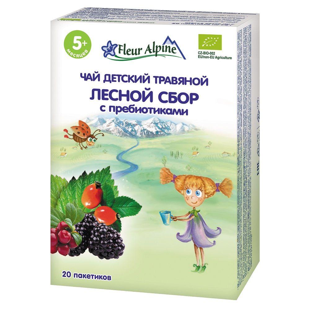 Fleur Alpine ORGANIC (ФА) Чай детский травяной Лесной Сбор с пребиотиками 1,5г №20 (5+)