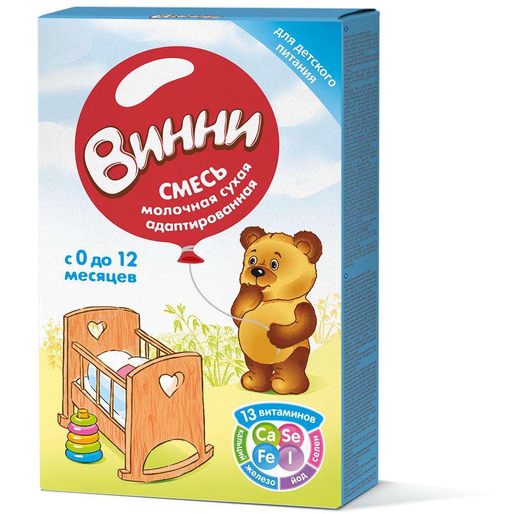 ВИННИ Смесь сухая молочная адаптированная 350 г (0+)