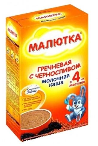 МАЛЮТКА каша мол. гречн.с черносл. 220г с 4 мес. (Р) (ДПИ)