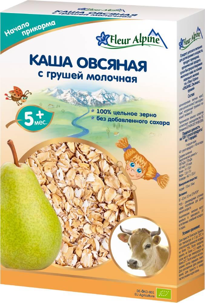 Fleur Alpine ORGANIC (ФА) Каша ОВСЯНАЯ С ГРУШЕЙ молочная 200 г (5+)