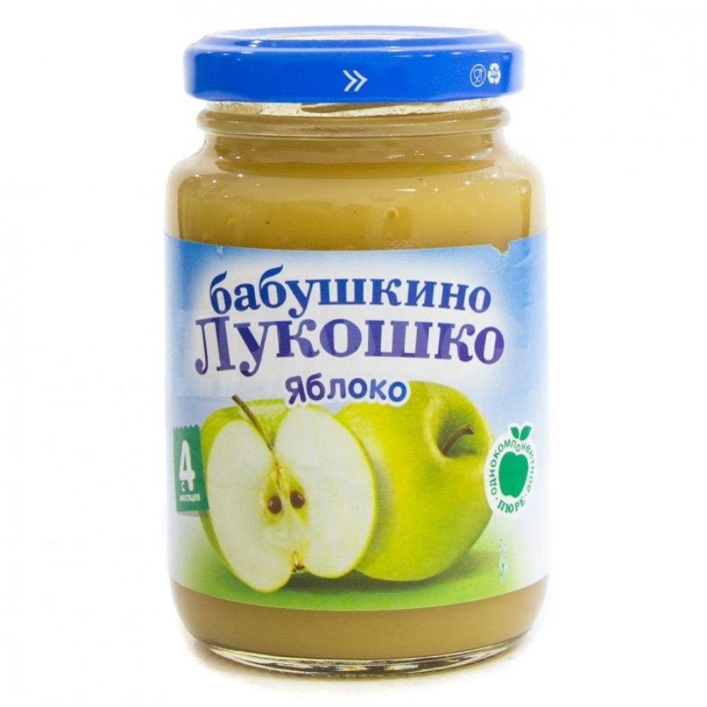 Бабушкино Лукошко Пюре Яблоко 200 г (4+)