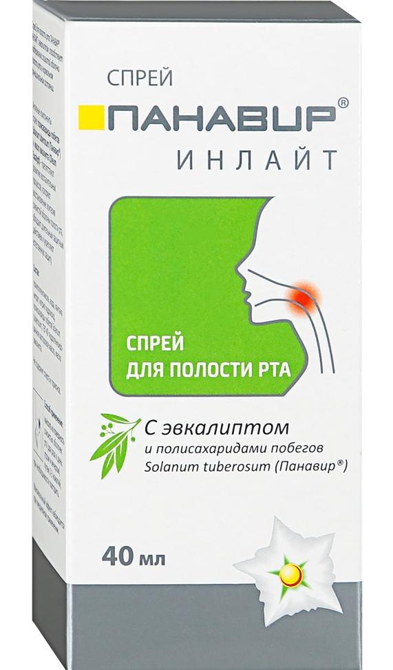 Панавир Инлайт спрей 40мл эвкалипт д/полости рта (Р)