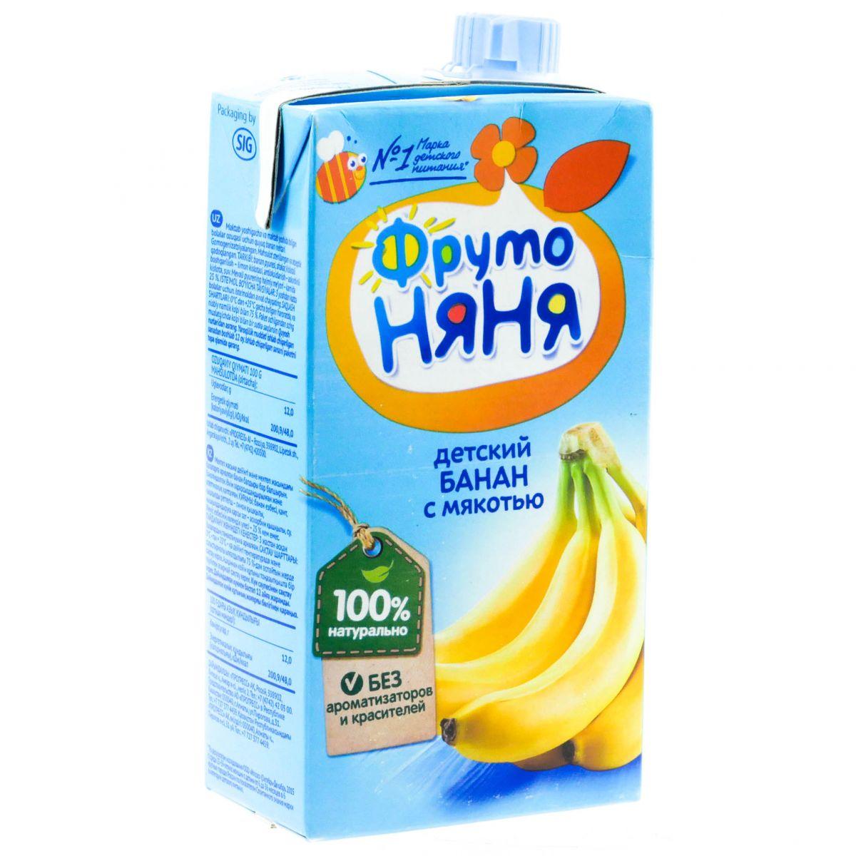Фруто Няня Нектар Банан с мякотью