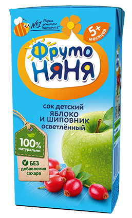 Фруто Няня Сок из яблок и шиповника