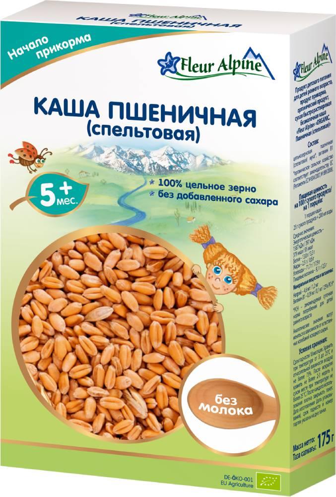Fleur Alpine ORGANIC (ФА) Каша ПШЕНИЧНАЯ (спельтовая) 175 г (5+)