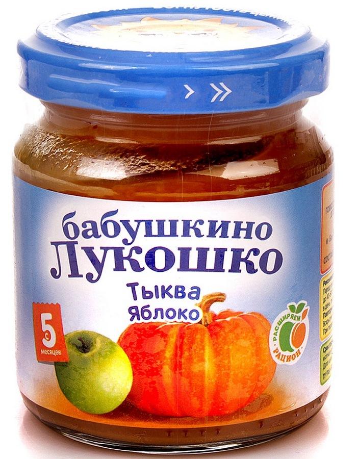 БабЛукош Пюре Тыква+яблоко 100г 5мес. (Р) (ПТ)