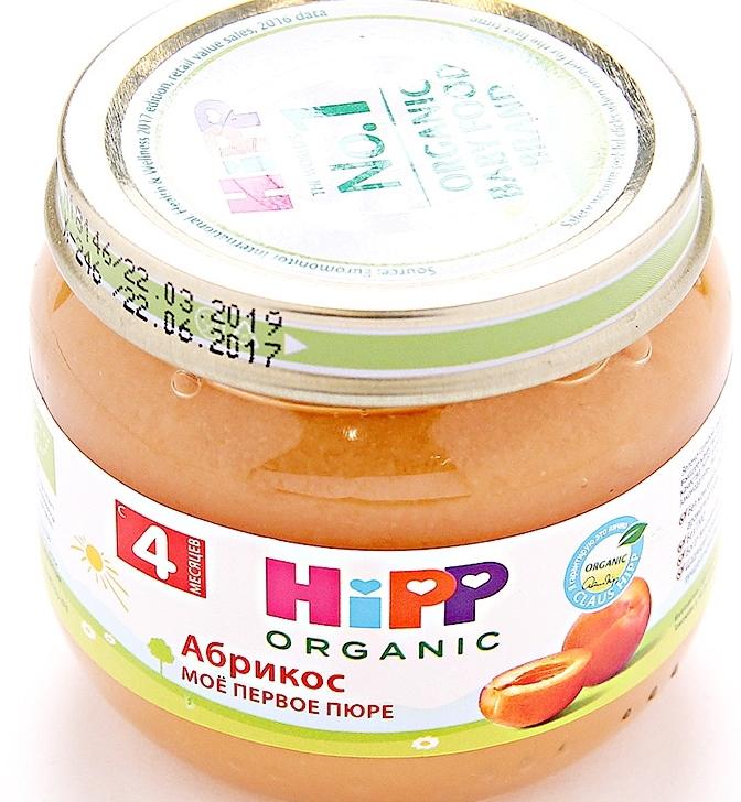 HiPP Пюре"Мое перв.пюре" абрикос.80г (с 4мес) (Р) (ПТ)