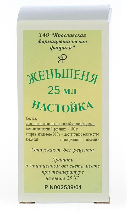 Н-ка женьшеня 25мл (Р) (Ярослав.)