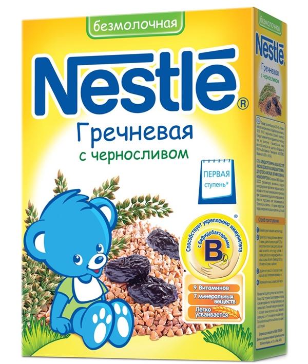 NESTLE Каша безмолочная гречневая с черносливом 200 г (4+)