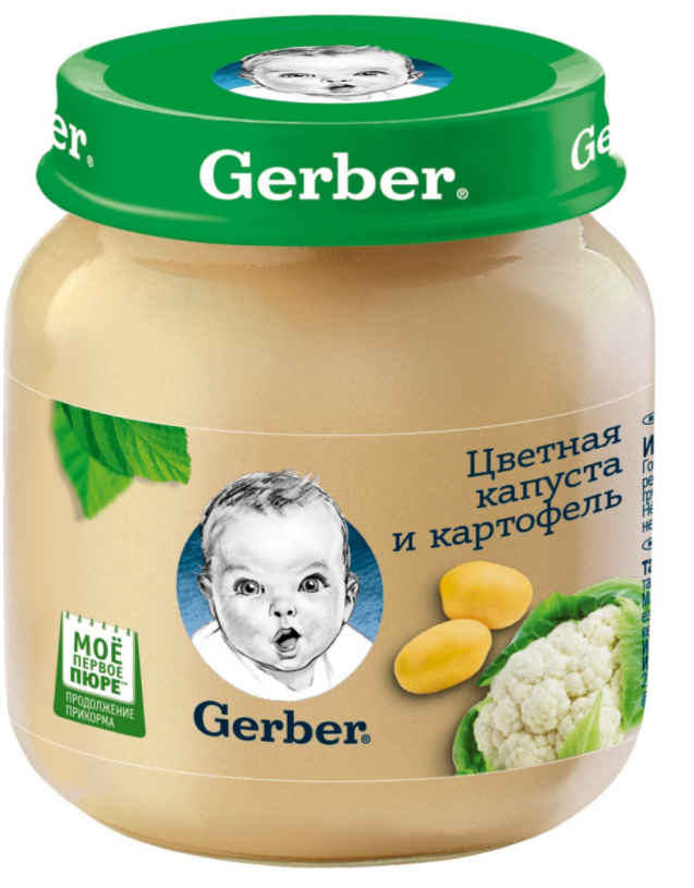 Гербер Пюре «Цветная капуста и картофель»