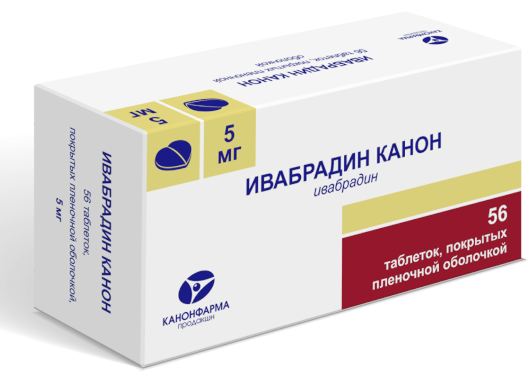 Ивабрадин Канон таб. п/о 5мг N56 (Р)#