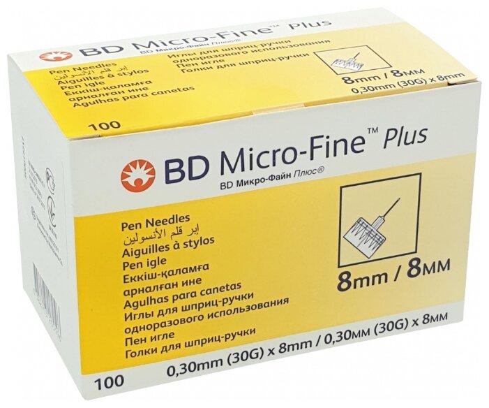 Игла д/шприц-ручки 30G(0.3х8) N 100 Micro-Fine Plus (Р)